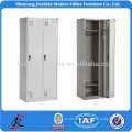 high quality modern office staff employee clothes wardrobe file storage iron metal cabinet 2 door steel locker